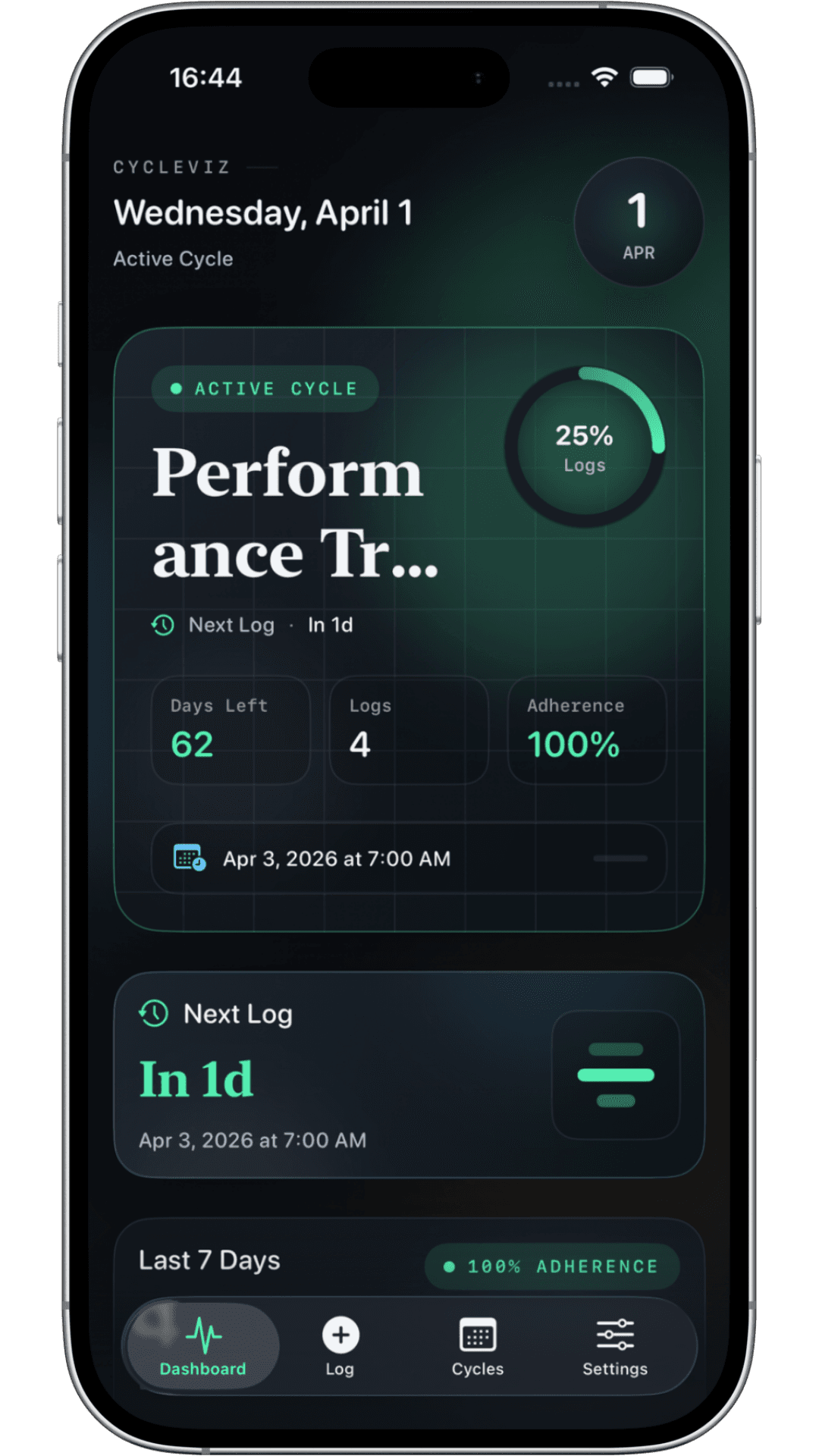 Capture App Store de CycleViz : TRT & peptides