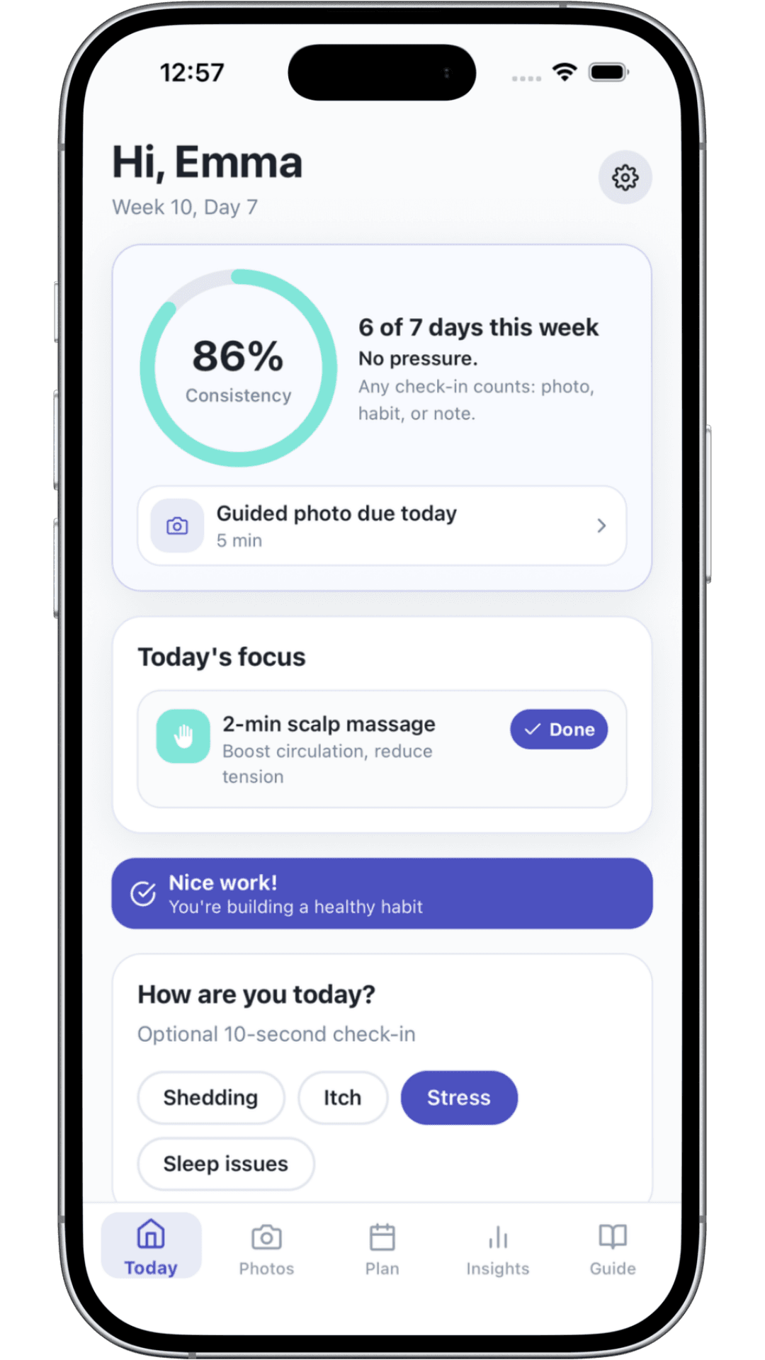 Capture App Store de RiseCare : Chute post-partum