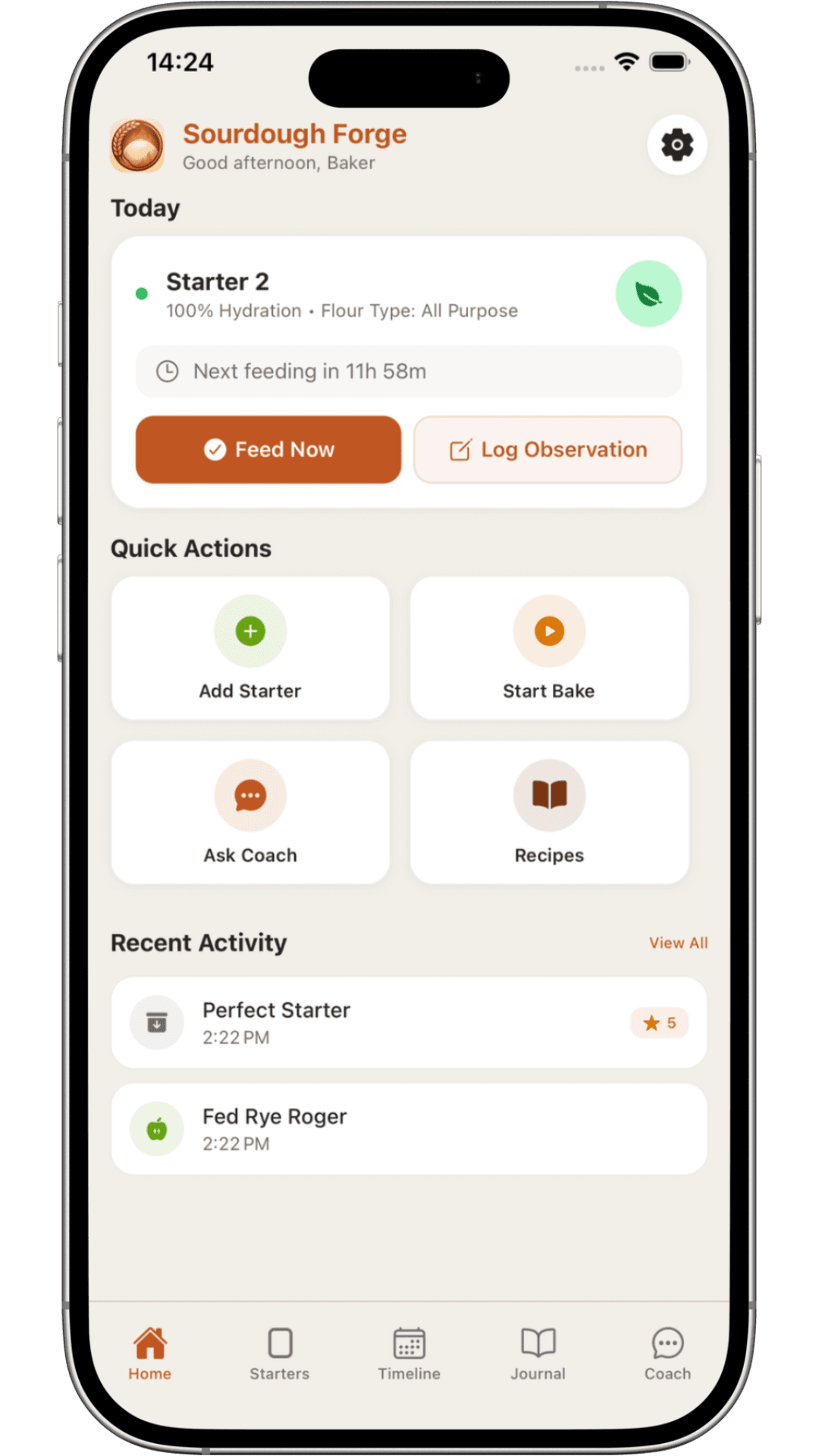 Capture App Store de Sourdough Forge : Levain
